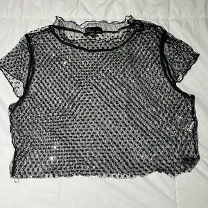 See through black top